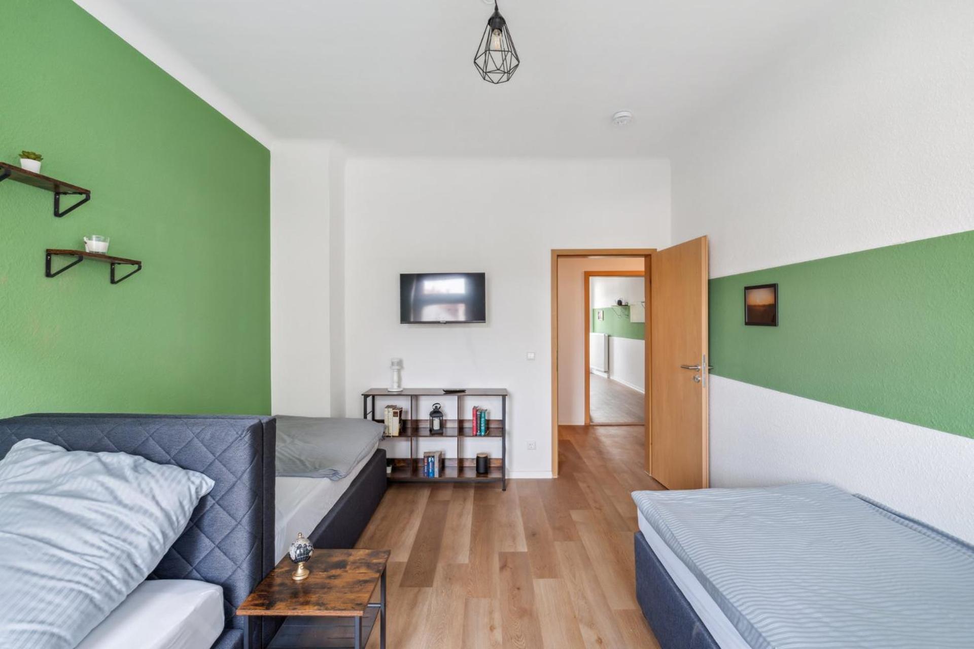 Sali-Homes Boarding Haus Monteur-Wohnungen Balkon Vollkueche Autobahnaehe Markranstadt Ruang foto
