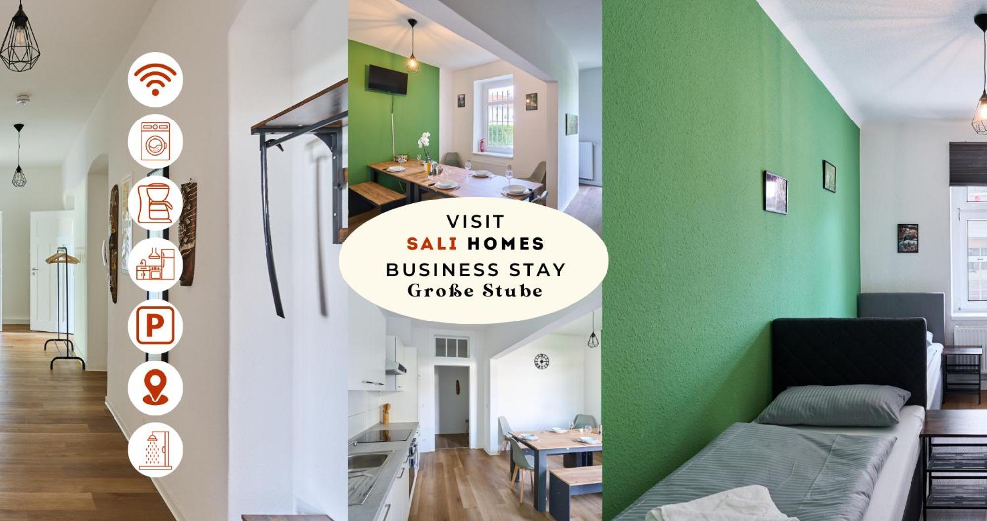 Sali-Homes Boarding Haus Monteur-Wohnungen Balkon Vollkueche Autobahnaehe Markranstadt Bagian luar foto