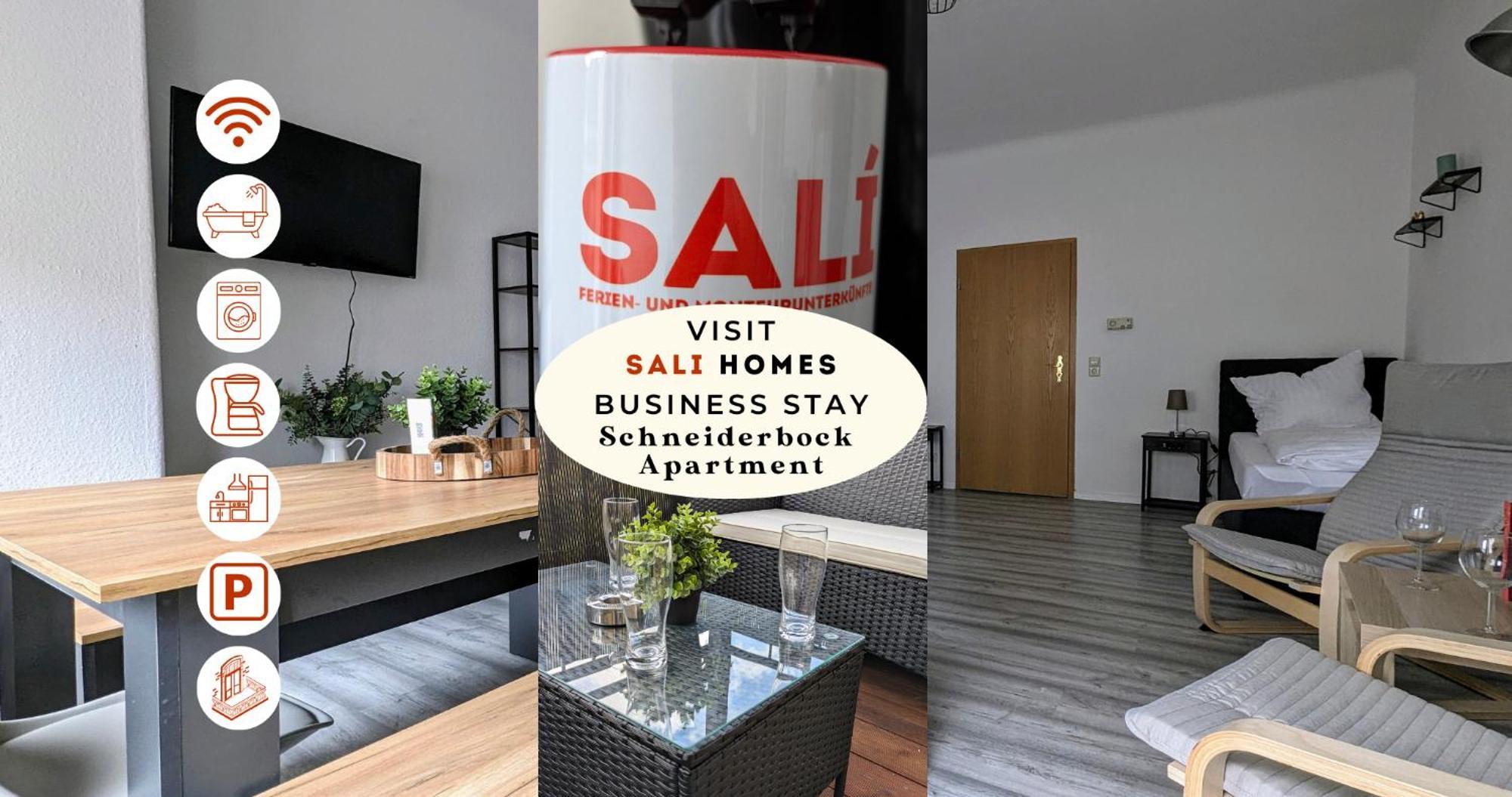 Sali-Homes Boarding Haus Monteur-Wohnungen Balkon Vollkueche Autobahnaehe Markranstadt Bagian luar foto